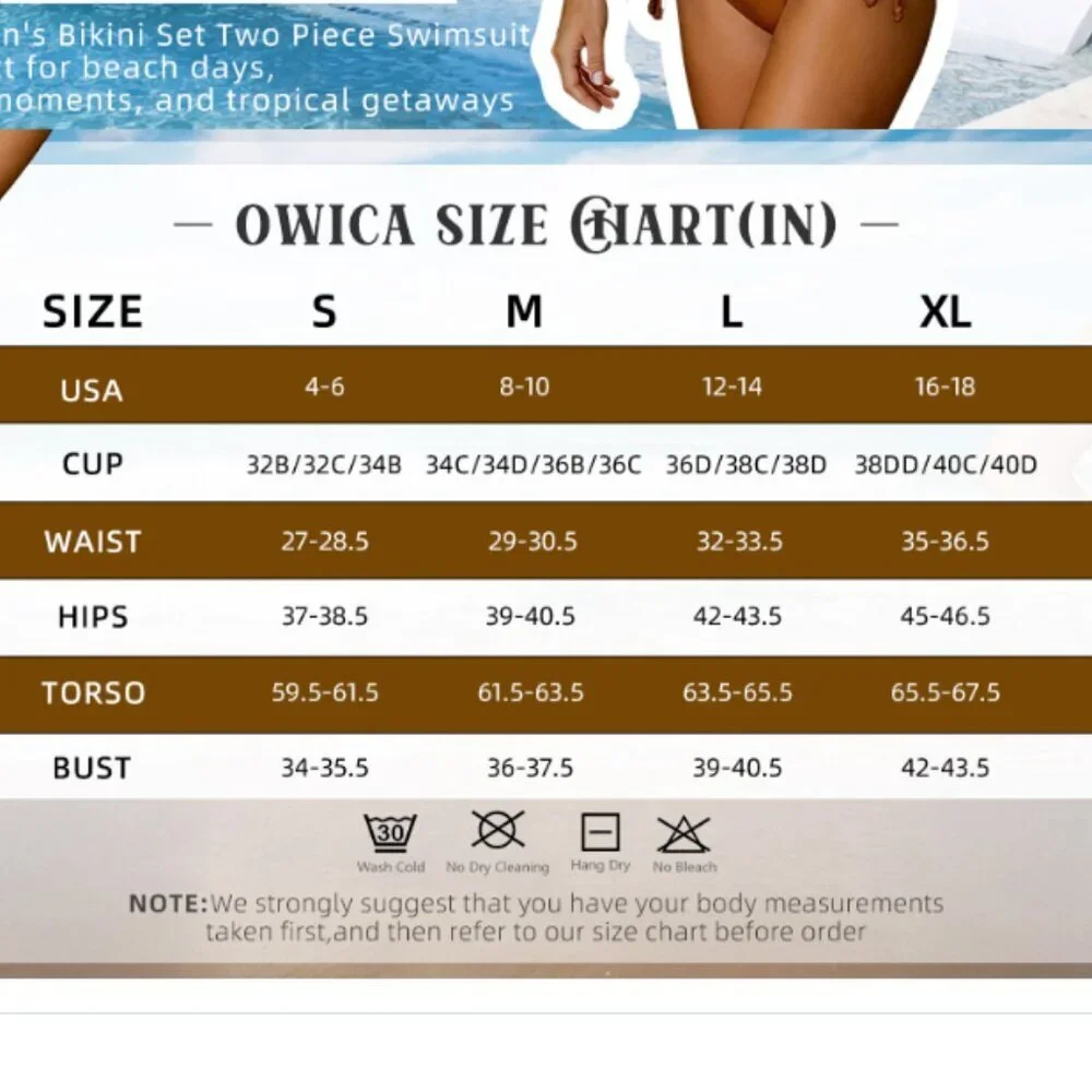 NWT Women's Two Piece Triangle Bikini Size Large - Picture 5 of 5